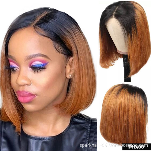 Brazilian Short Human Hair Wigs for Black Women Remy  Short Bob Curly Human Hair Wigs Pixie Cut Wigs